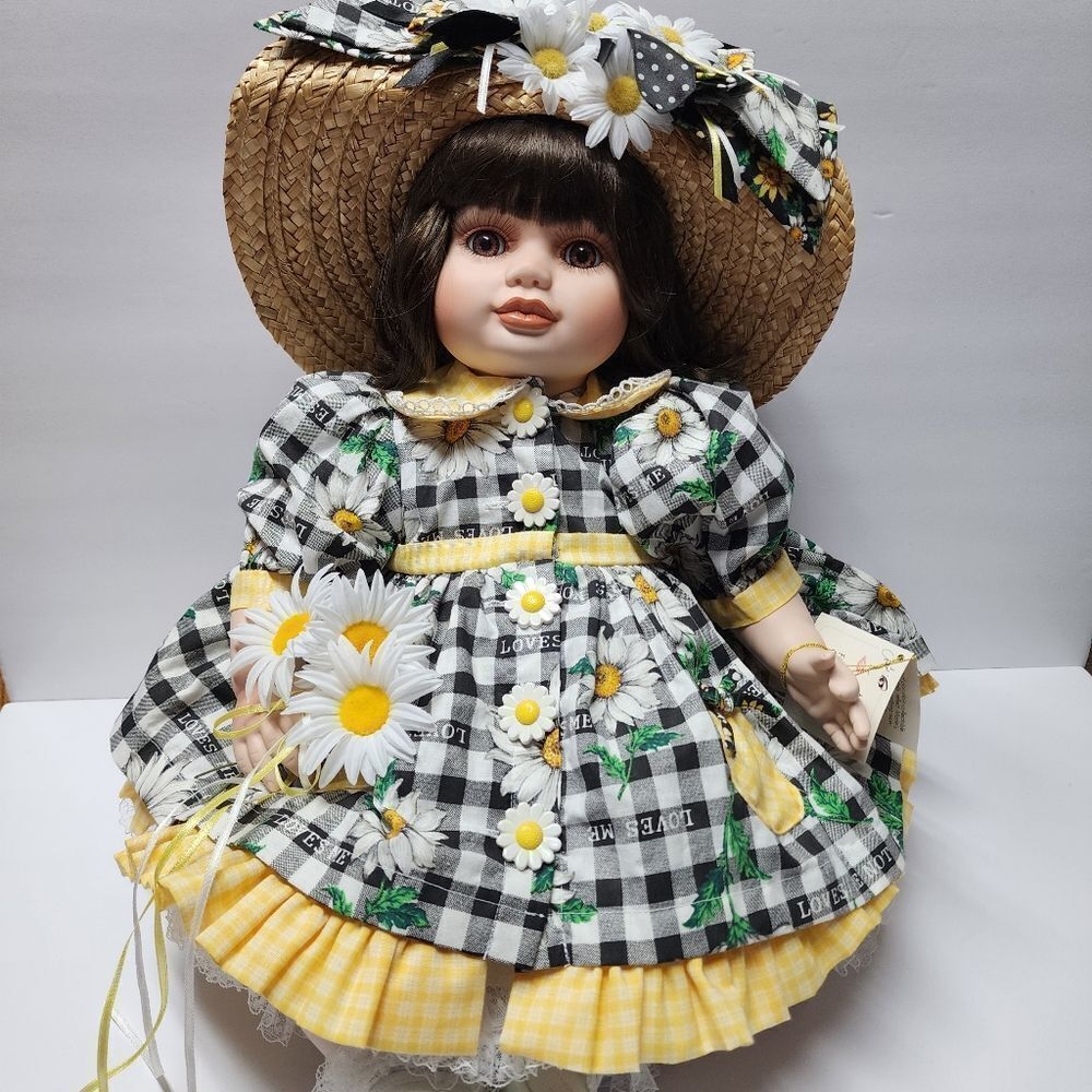 Vintage 1997 Marie Osmond Olive May Springtime "Toddler" 15" Porcelain Doll